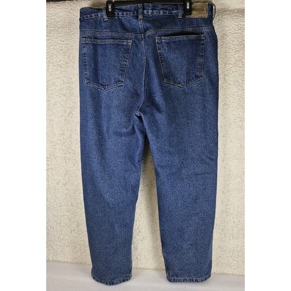 Cabela's Jeans Men's 38 x 30 Flannel Lined Straight Leg Medium Wash Denim Pants - Picture 2 of 10